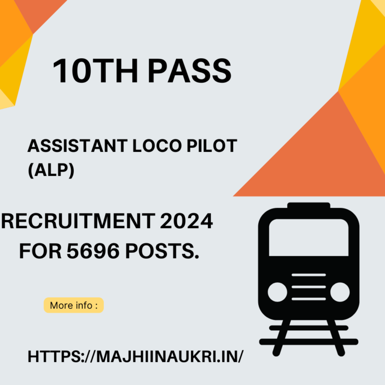 Read more about the article 10th pass job |  best Mega Recruitment for 10th Pass – Railway Loco Pilot Jobs 2024 (5696 Vacancies)