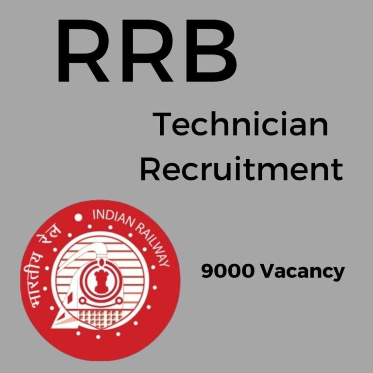 Read more about the article rrb technician syllabus | भारतीय रेल्वेत ‘टेक्निशियन’ पदाच्या 9000 जागांसाठी भरती